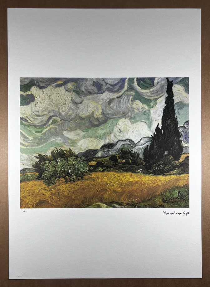 Obraz | Vincent van Gogh | Pole s cypřiši