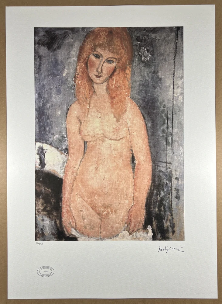 Obraz | Amedeo Modigliani | Nahá žena s rezavými vlasy