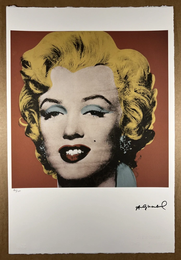 Obraz | Andy Warhol | Marilyn | hnědý okr