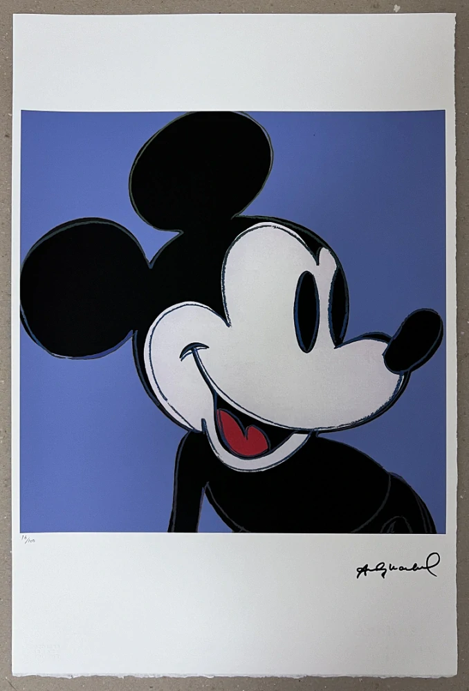 Obraz | Andy Warhol | Mickey | světle modrá