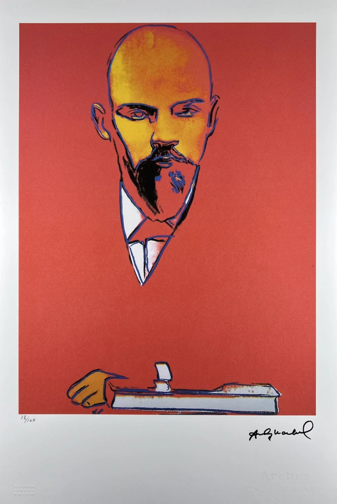 Obraz | Andy Warhol | Lenin | červená | ObrazOvna