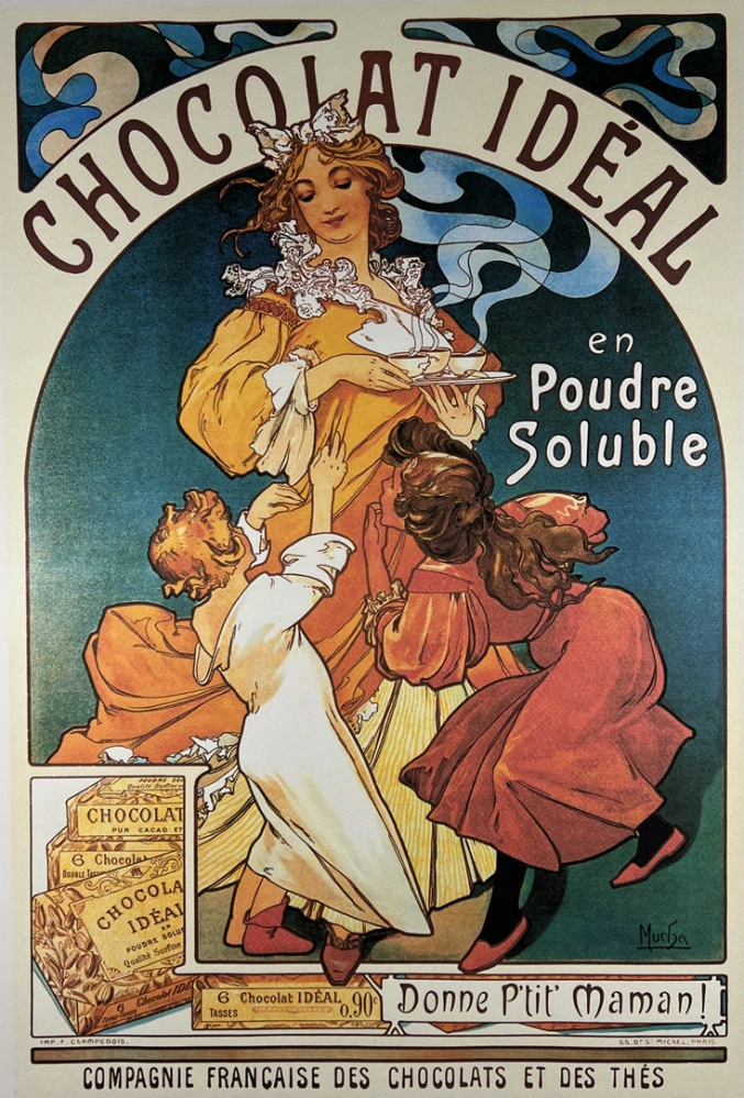 Obraz | Alfons Mucha | Chocolat Ideal