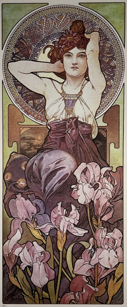 Obraz | Alfons Mucha | Amethyst from The Precious Stones Series