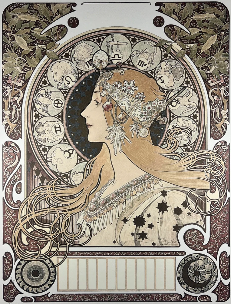 Obraz | Alfons Mucha | La Plume