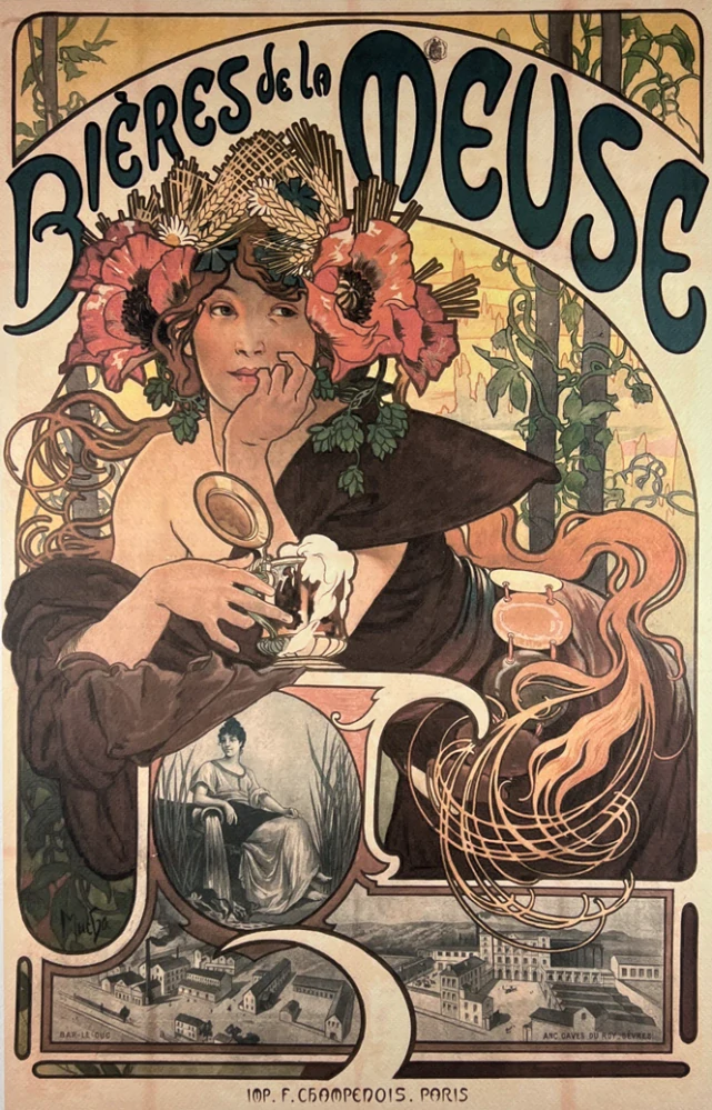 Obraz | Alfons Mucha | Bieres de la Meuse