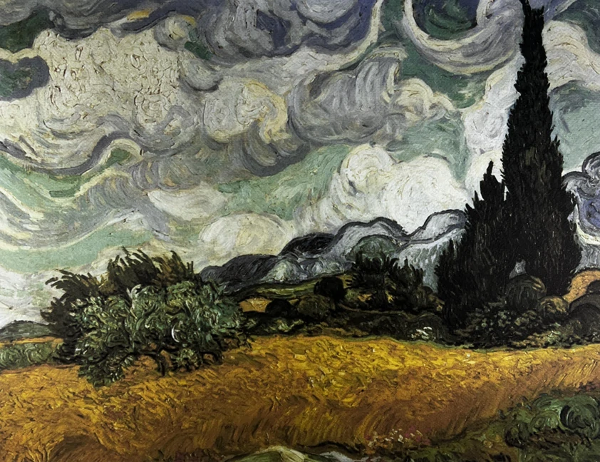Obraz | Vincent van Gogh | Pole s cypřiši