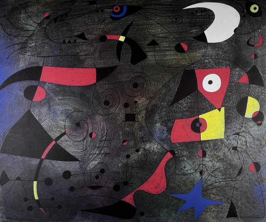 Obraz | Jean Miró | Žena a ptáci