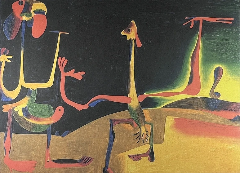 Obraz | Jean Miró | Muž a žena