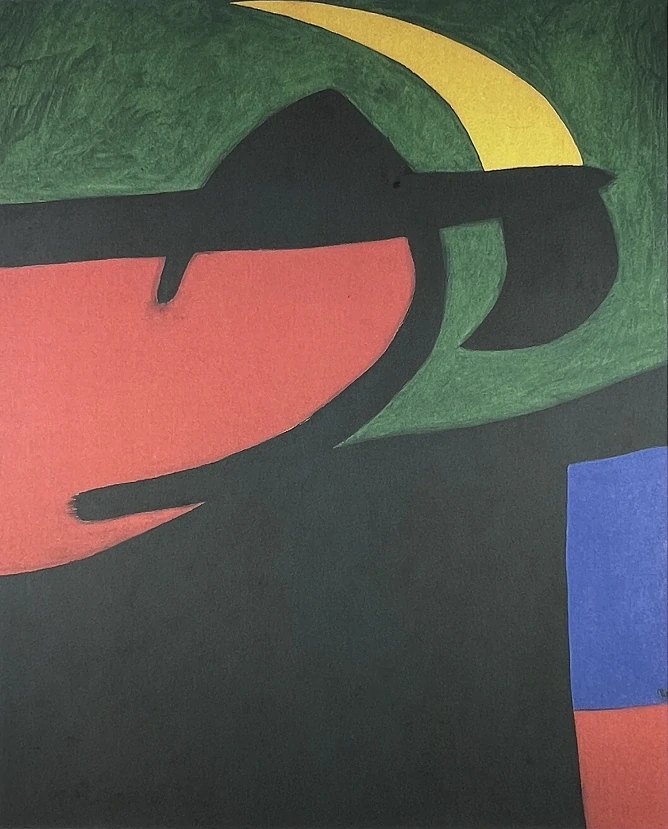 Obraz | Jean Miró | Katalánský vesničan za svitu měsíce