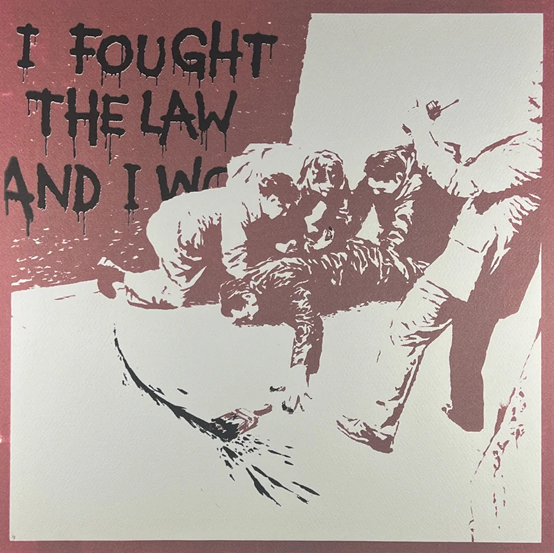 Obraz | Banksy | I fought the Law | červená