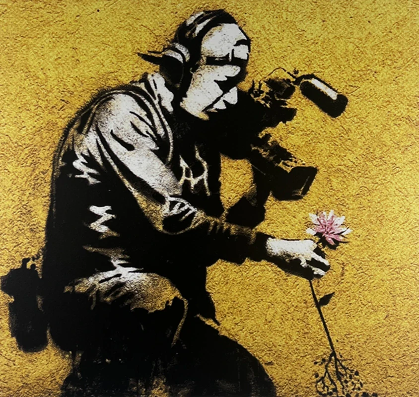 Obraz | Banksy | Cameraman and Flower