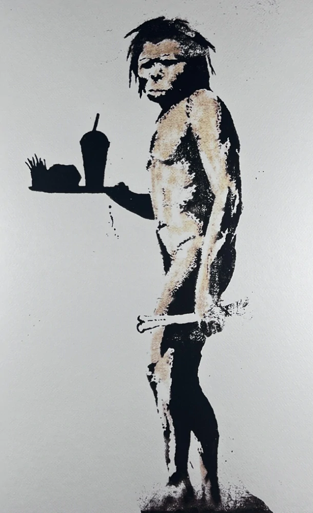 Obraz | Banksy | McDonalds Caveman Stencil
