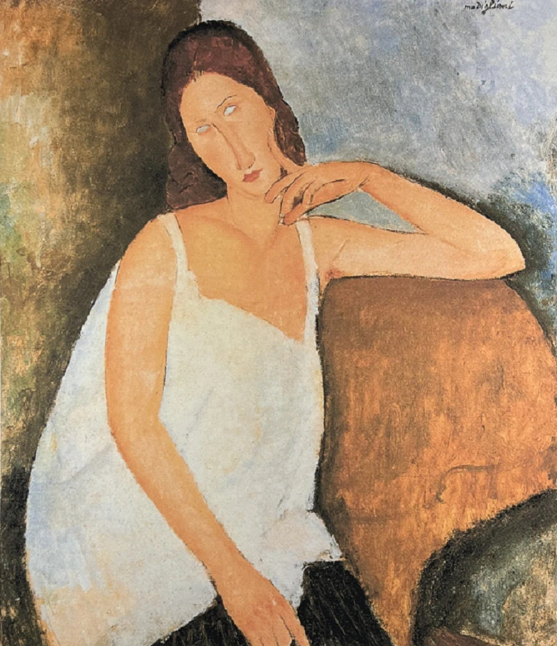 Obraz | Amedeo Modigliani | Žena v noční košili
