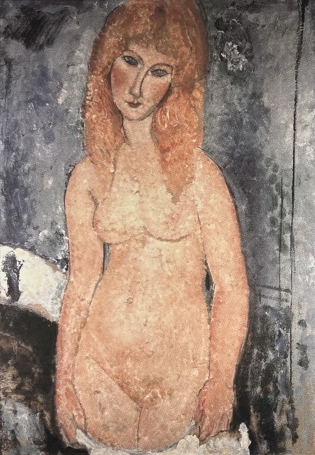 Obraz | Amedeo Modigliani | Nahá žena s rezavými vlasy