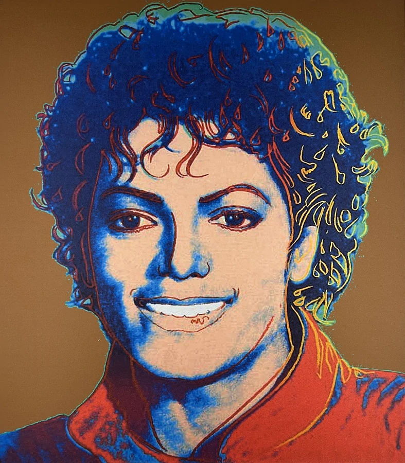 Obraz | Andy Warhol | Michael Jackson | hnědá