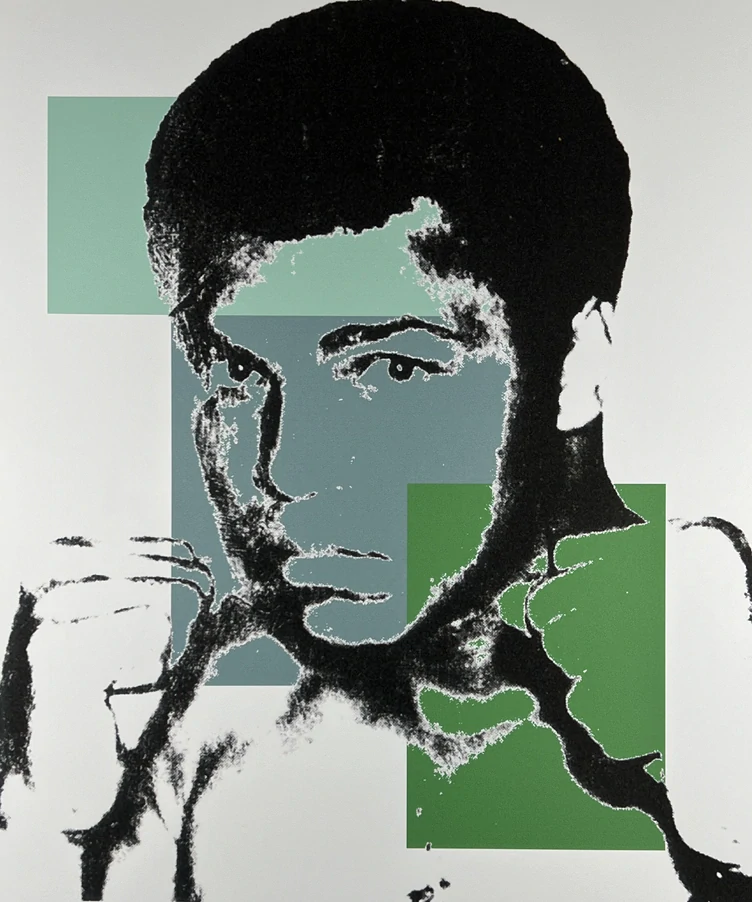 Obraz | Andy Warhol | Muhammad Ali | zelená
