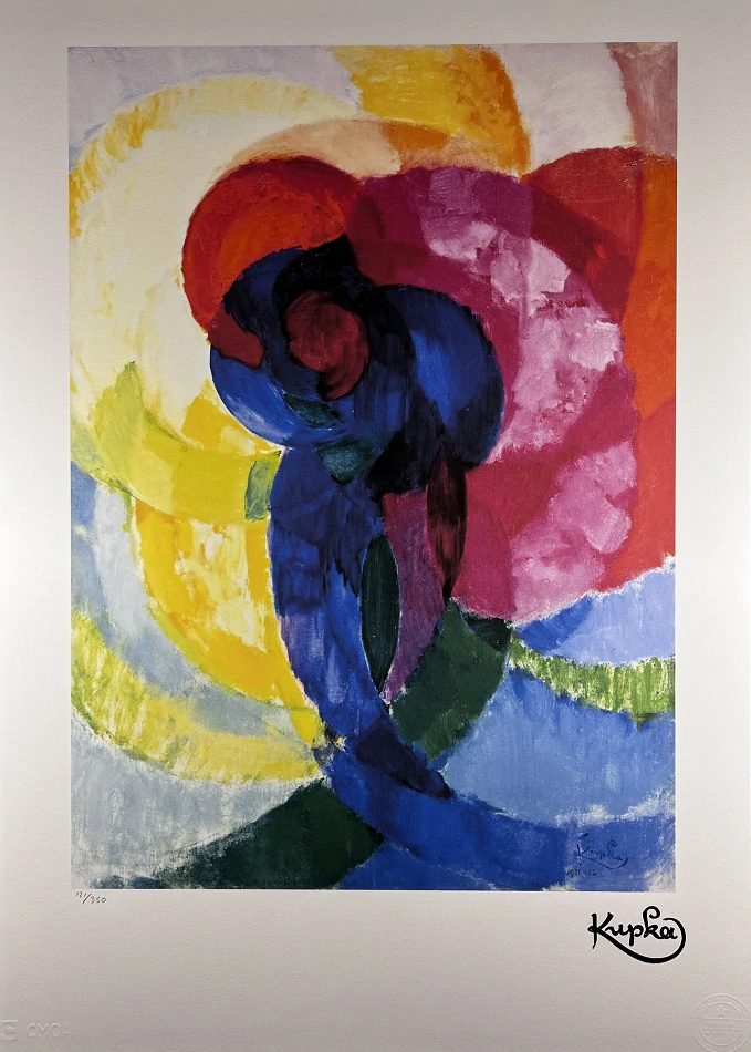 Obraz | František Kupka | Red and blue disks