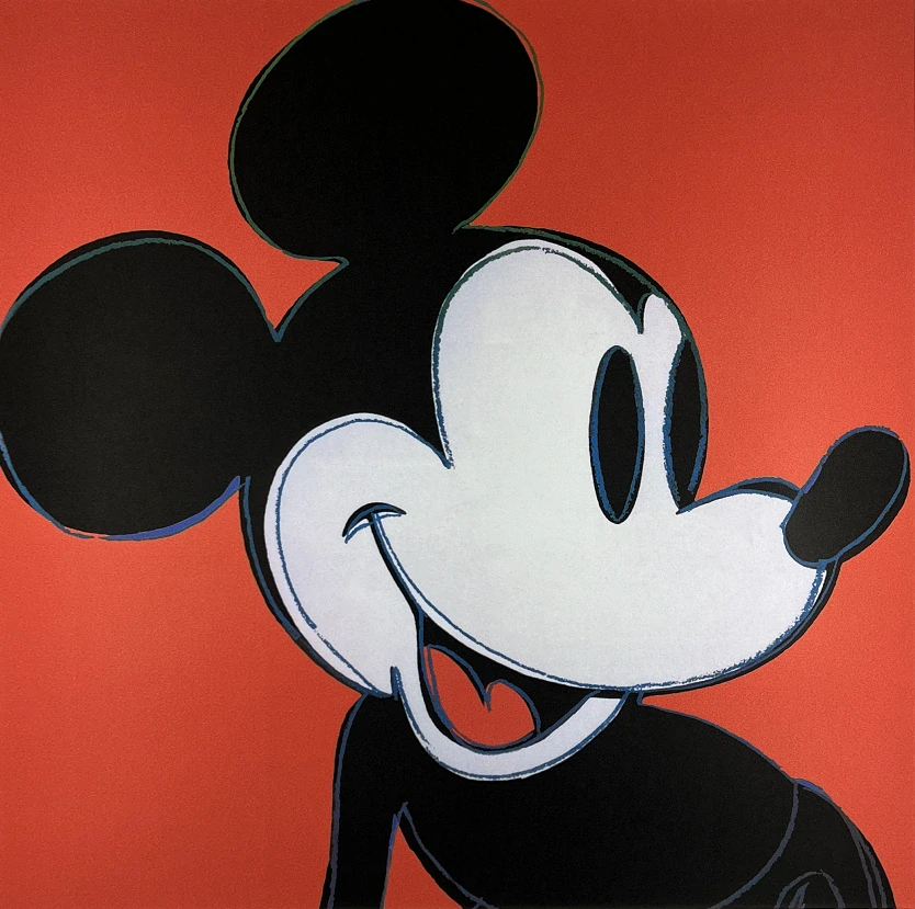 Obraz | Andy Warhol | Mickey | červená