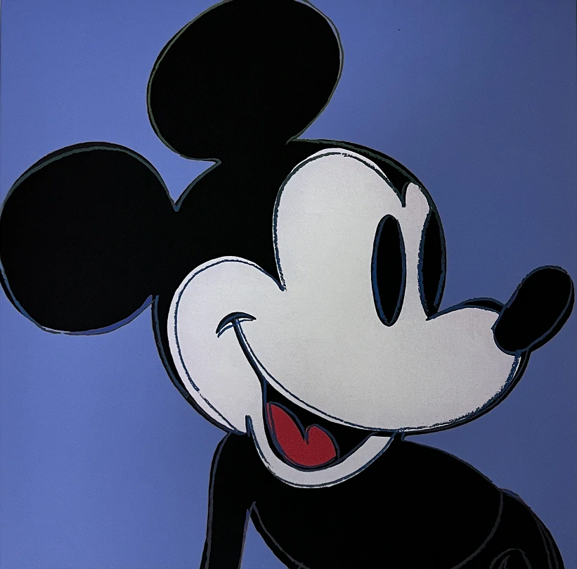 Obraz | Andy Warhol | Mickey | světle modrá