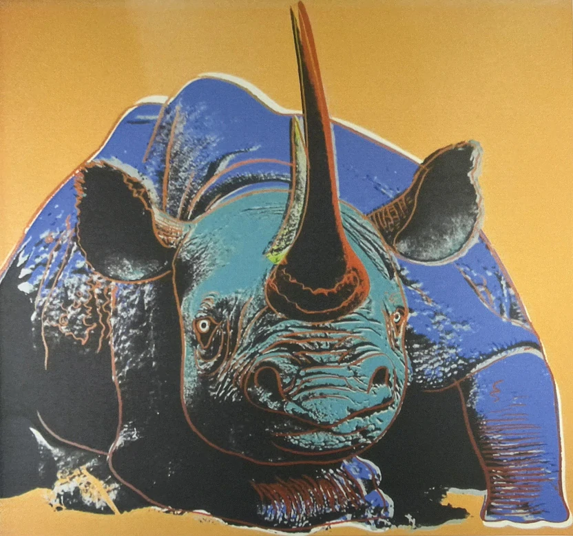 Obraz | Andy Warhol | nosorožec černý | okr