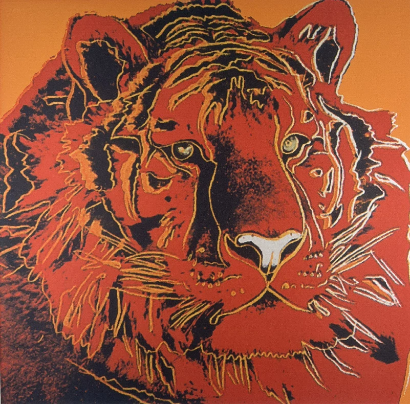 Obraz | Andy Warhol | Tygr sibiřský | oranžová