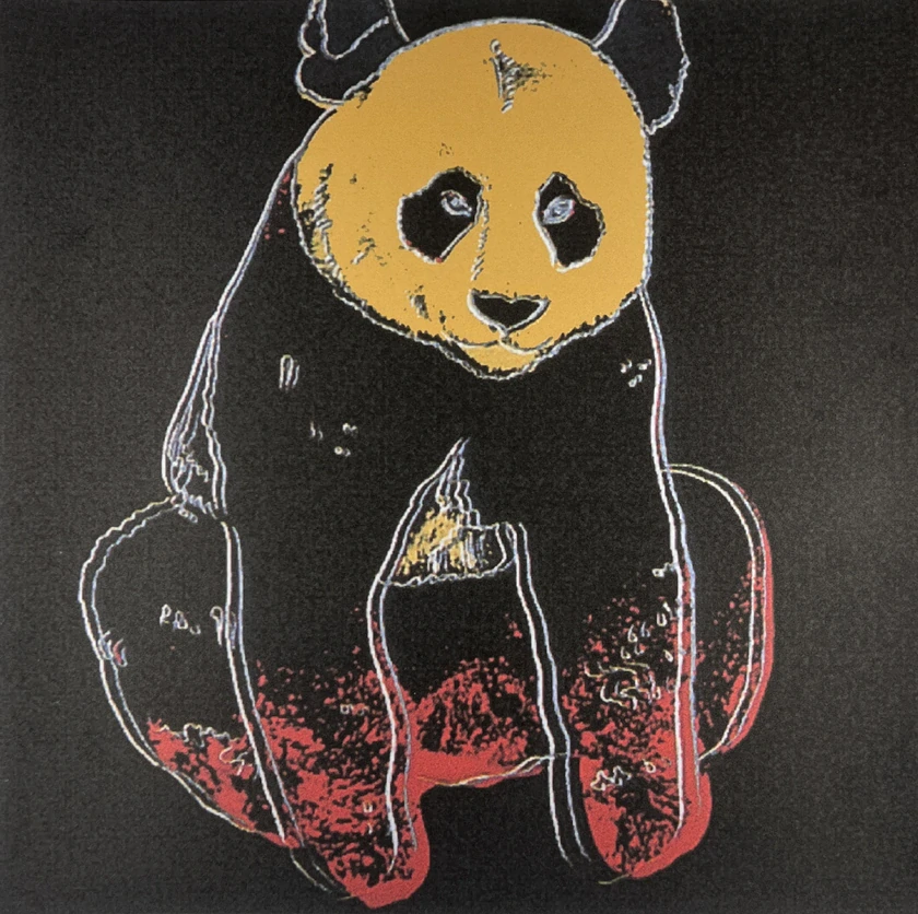 Obraz | Andy Warhol | Panda obrovská | černá