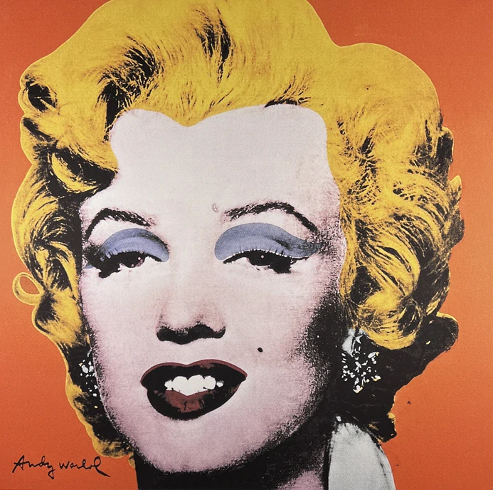 Obraz | Andy Warhol | Marilyn | oranžová