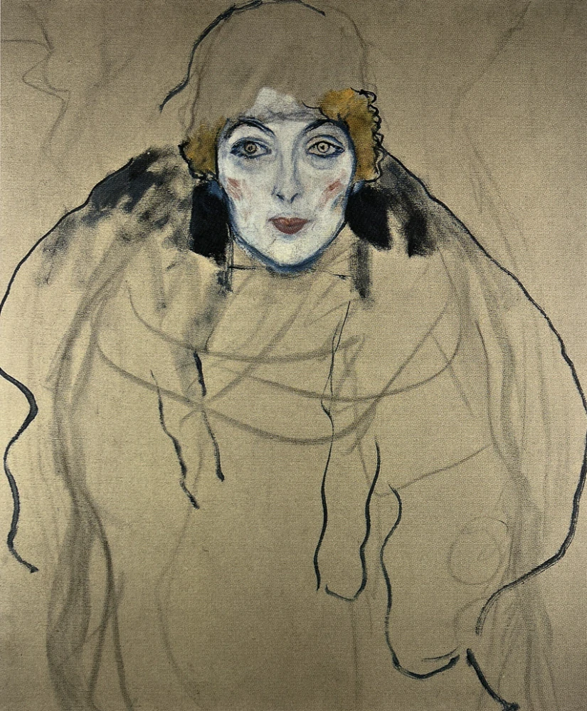 Obraz | Gustav Klimt | Nedokončený portrét