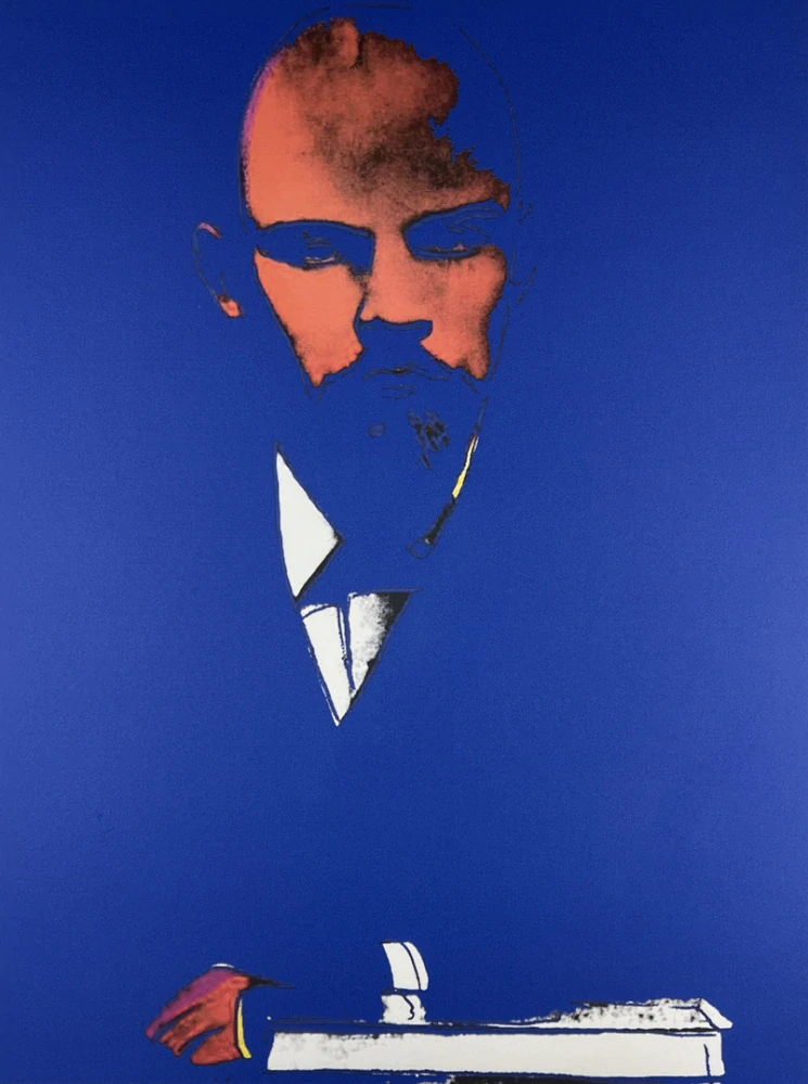 Obraz | Andy Warhol | Lenin | modrá