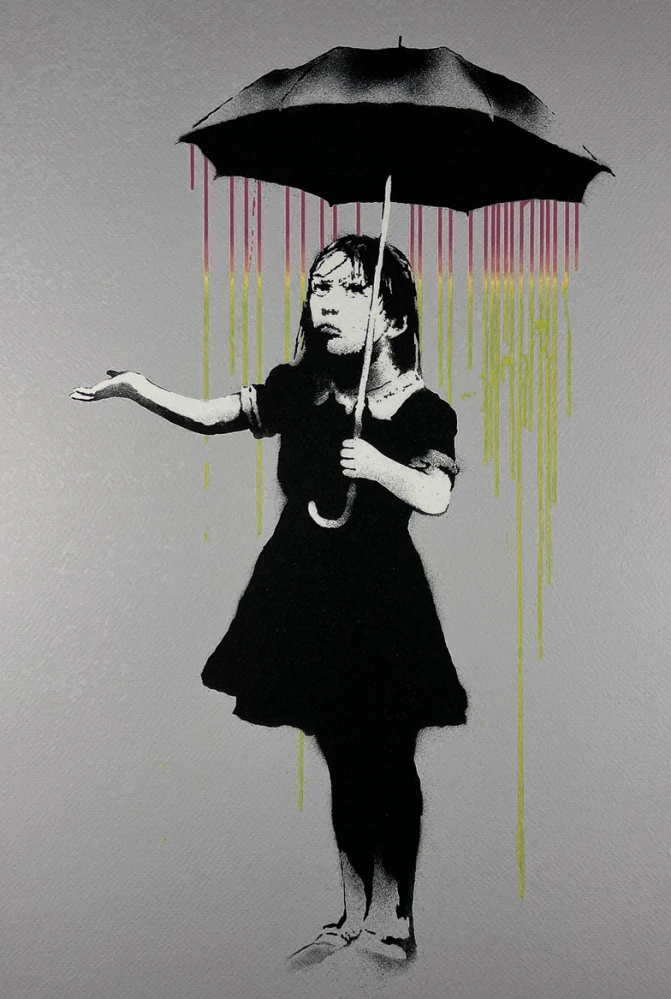 Obraz | Banksy | The girl with an umbrella
