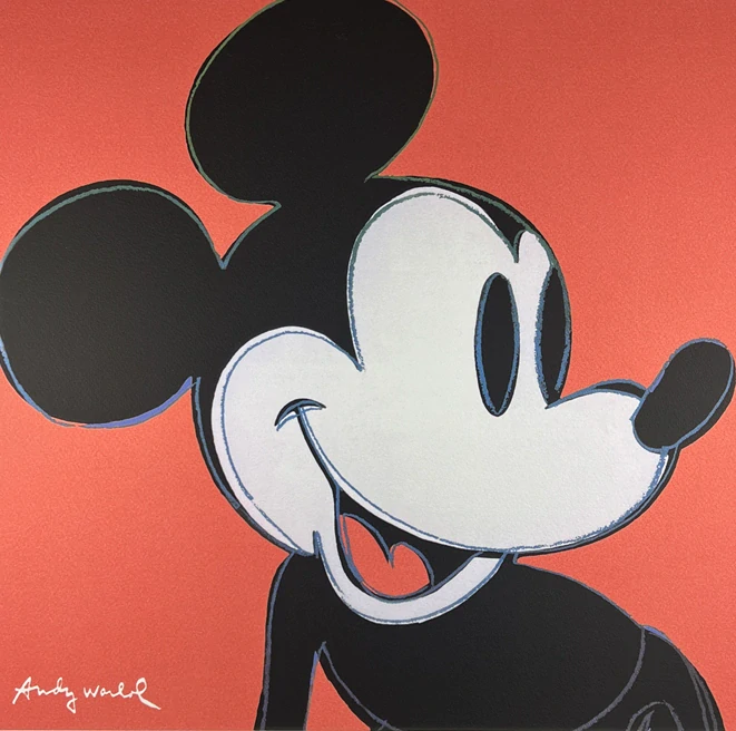 Obraz | Andy Warhol | Mickey | oranžová