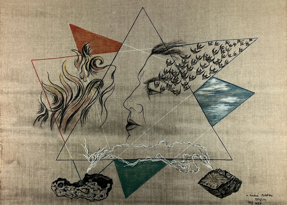 Obraz | Toyen | Portrét André Bretona