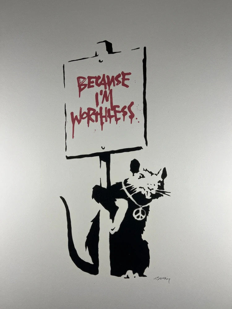 Obraz | Banksy | Because I'm Worthless