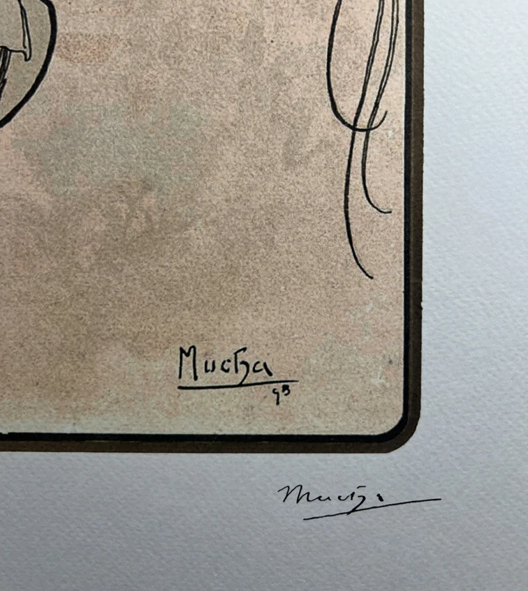 Obraz | Alfons Mucha | Heavily Distressed