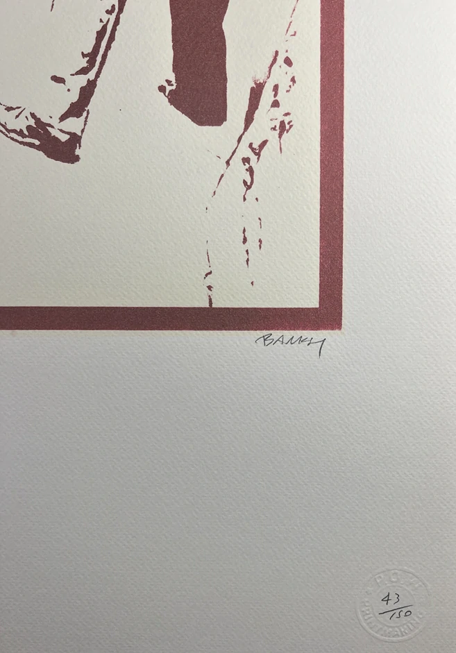 Obraz | Banksy | I fought the Law | červená