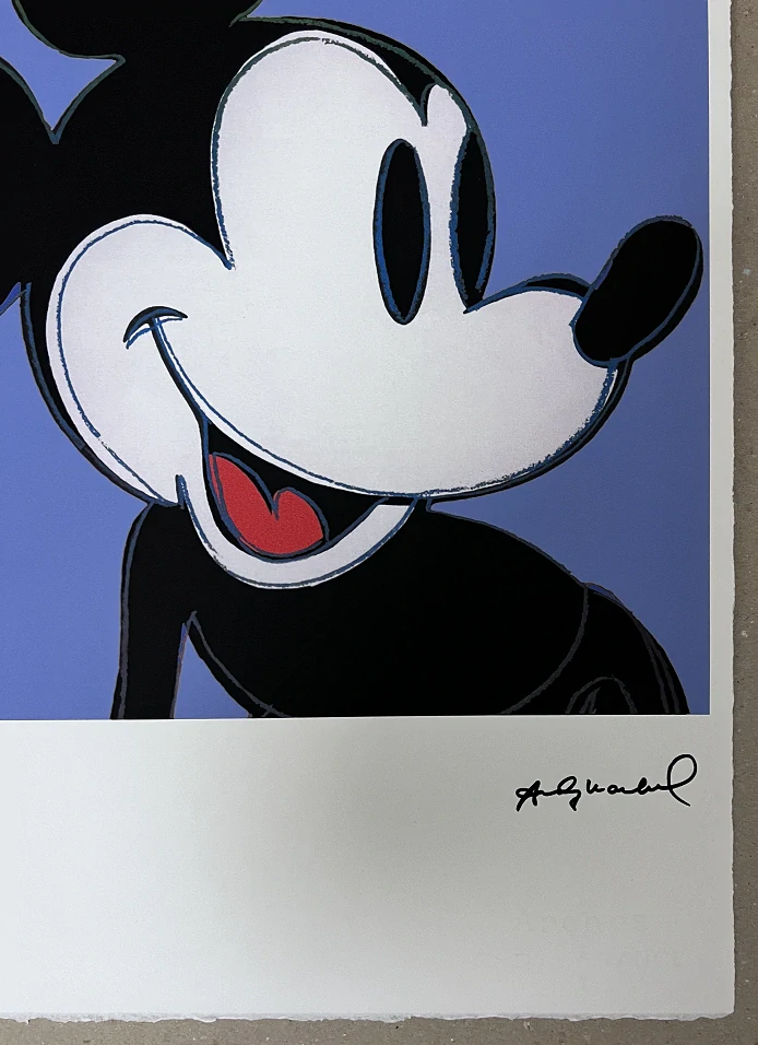 Obraz | Andy Warhol | Mickey | světle modrá