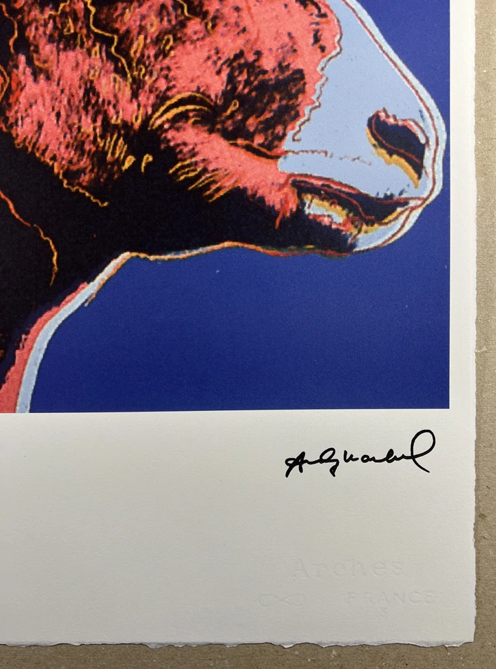 Obraz | Andy Warhol | Beran tlustorohý | modrá