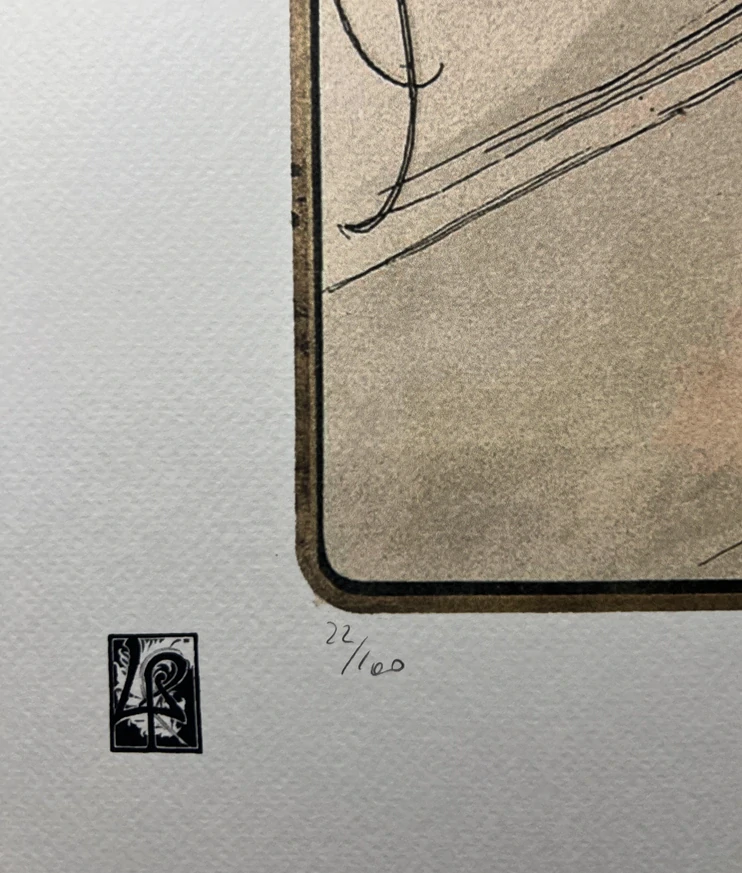 Obraz | Alfons Mucha | Heavily Distressed