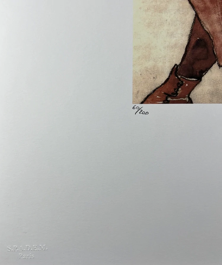 Obraz | Egon Schiele | Sedící žena v červených šatech