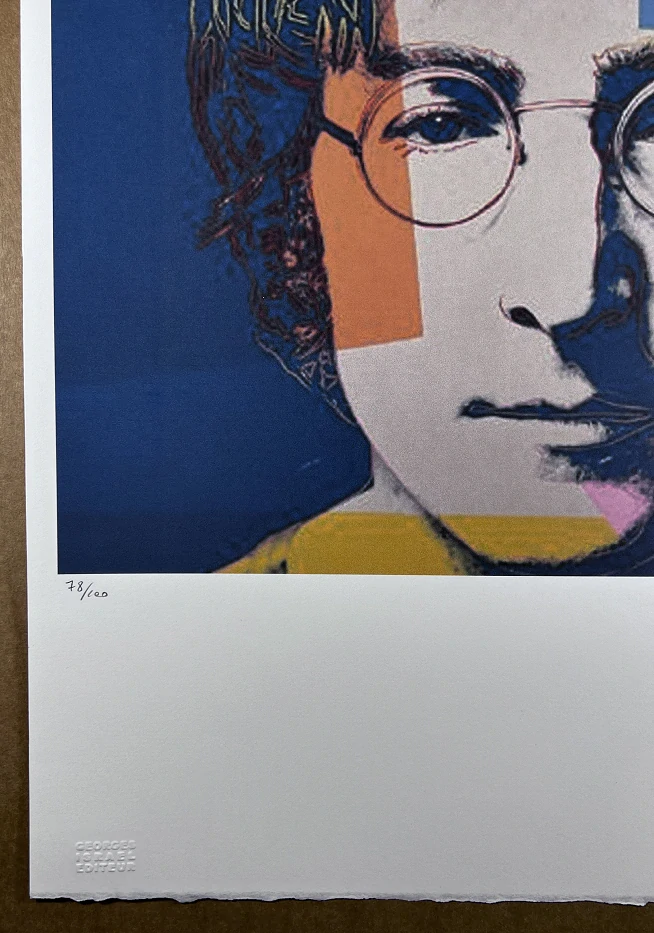 Obraz | Andy Warhol | John Lenon | modrá