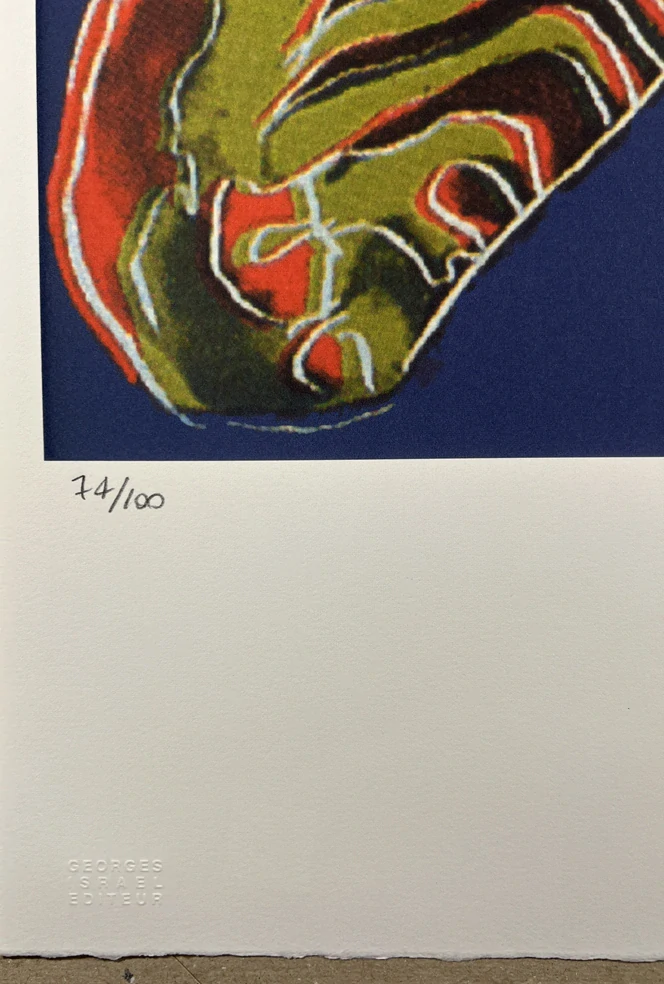 Obraz | Andy Warhol | Zebra Grévyho | tmavě modrá