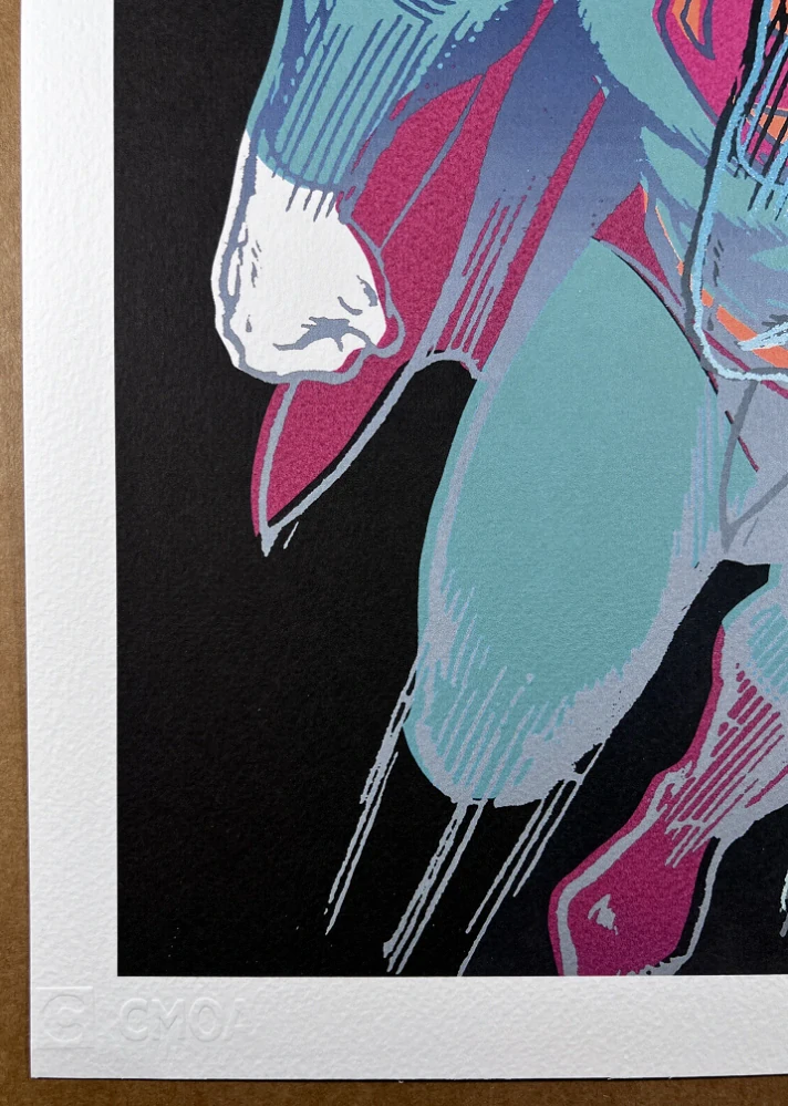 Obraz | Andy Warhol | Superman | tyrkysová