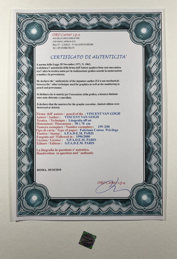 Obraz | Vincent van Gogh | Váza s irisy