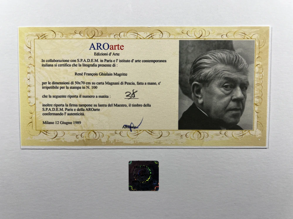 Obraz | René Mageritte | Mrak ve skleněném poháru