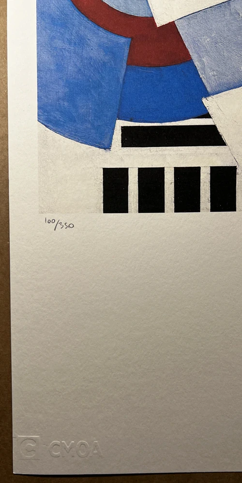 Obraz | František Kupka | Bílá na modré a červené