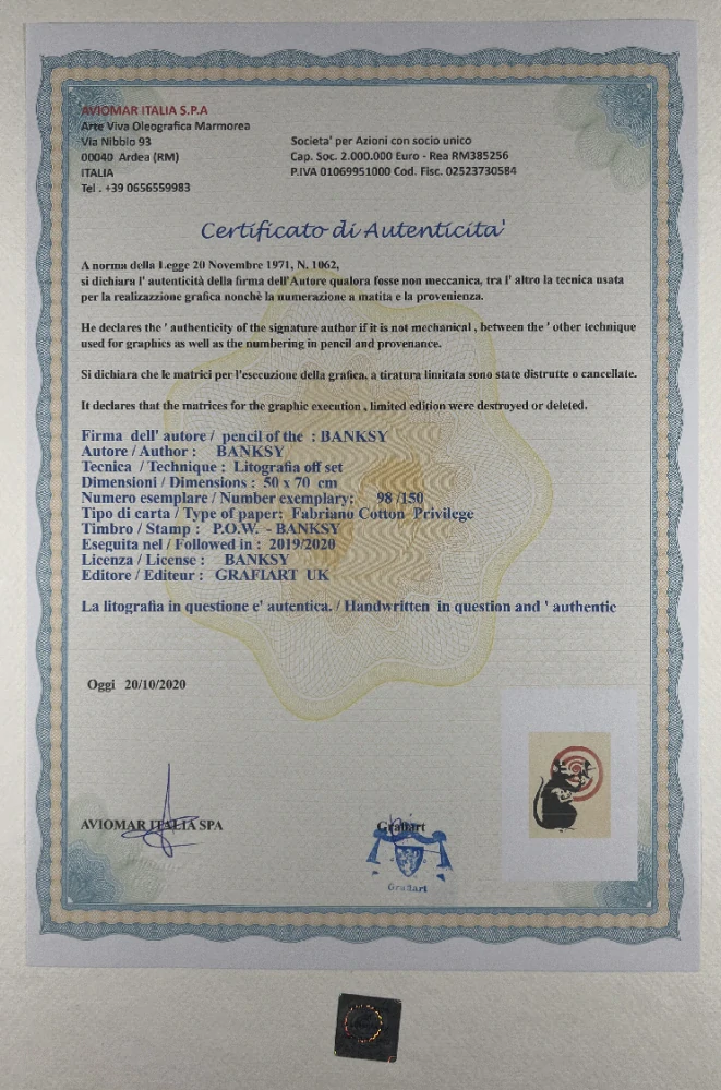 Obraz | Banksy | Radar Rat Stencil