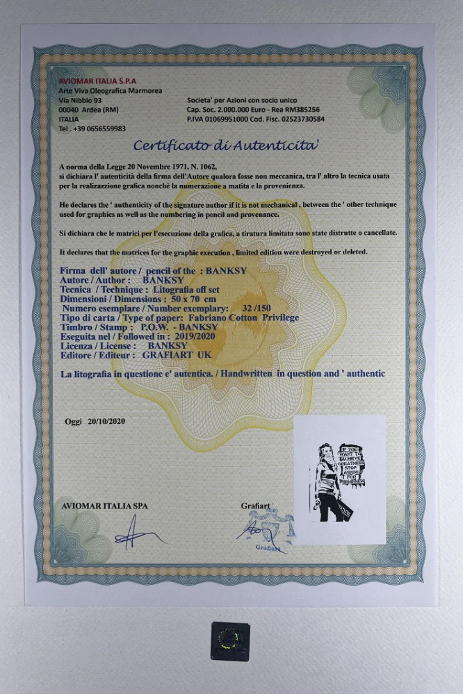 Obraz | Banksy | If you want  to archieve stop asking for permission