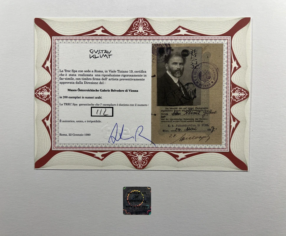 Obraz | Gustav Klimt | Nedokončený portrét