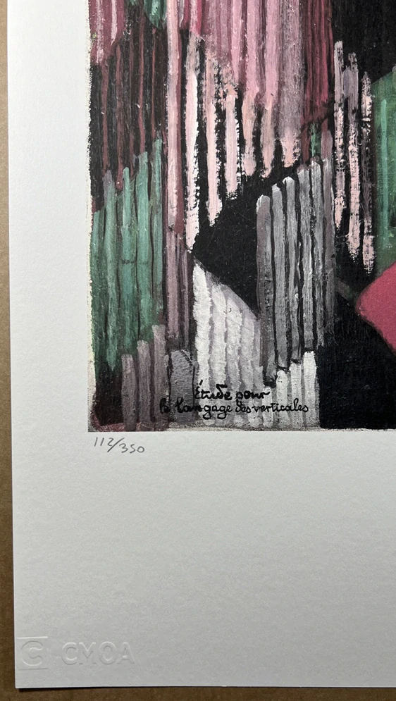 Obraz | František Kupka | Estudio para el lenguaje de as verticales