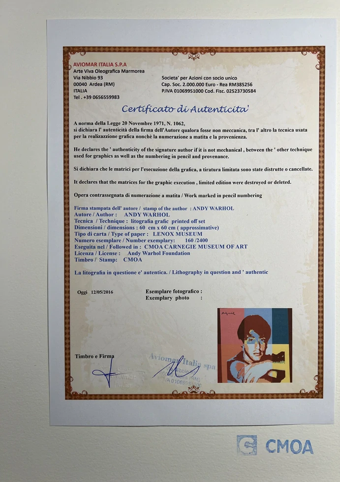 Obraz | Andy Warhol | Silvester Stallone II